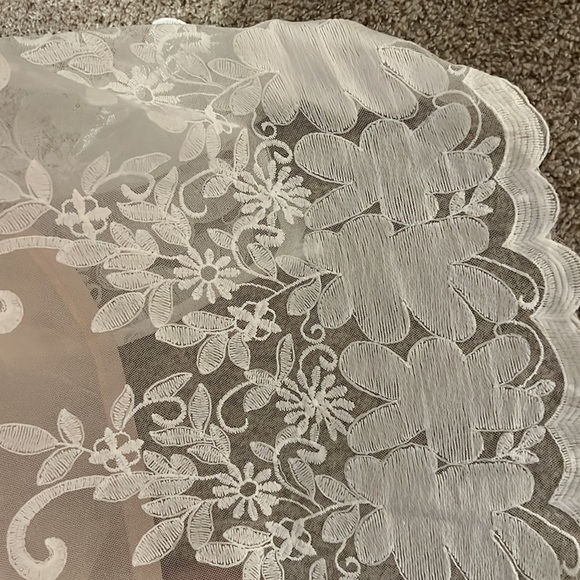 Pink Elegant Floral Lace High Waist Maxi Dress - Picture 8 of 11